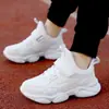 8855 zapatos para niños niñas verano malla transpirable zapatos deportivos niños zapatos blancos niños zapatos de papá estudiantes de primaria blanco correr