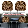 Fundas para reposacabezas con estampado de leopardo de comercio exterior se pueden hacer según su diseño, fundas universales elásticas resistentes al desgaste y a prueba de polvo para reposacabezas