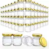 Garrafa Sextavada de Mel Mais Vendida da Amazon, Garrafa de Geleia de Molho de Pimenta, Garrafa Pequena Mini de Mel, Conjunto de Garrafas de Vidro de 25ml
