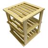 Estante de almacenamiento de cocina personalizado, estante de almacenamiento de tres capas, estante de almacenamiento de bambú, estante de mesa, almacenamiento de archivos, estante para comestibles