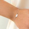 Pulsera europea y americana de animales pequeños exquisita pulsera minimalista joyería pulsera simple de paloma de la paz en stock al por mayor