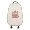 Cojín para Asiento de Coche Blue Rain para Todas las Estaciones, Diseño de Oso Lindo de Dibujos Animados, Funda Cómoda y Antideslizante para Asiento de Coche