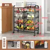 Nuevo Modelo Carrito para el Hogar Estante de Almacenamiento de Verduras Estante de Cocina de Pie Organizador de Verduras de Múltiples Niveles Venta al por Mayor
