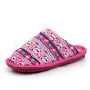 Chinelo e-commerce transfronteiriço Amazon listrado amor sola grossa casa casal interior e exterior tpr água quente chinelos de algodão