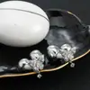 Adecuado para Auriculares Freeclip Llenos de Diamantes, Auriculares con Borla de Mariposa Brillante, Clips para Auriculares con Hebilla de Diamante, Accesorios de Auriculares de Lujo Accesibles