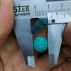 La segunda generación de turquesa azul Xiangyun cuentas de nube trasera accesorios de turquesa gota de agua camiseta llavero con cuentas patrón trasero cuentas joyería