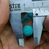 Minério associado magnesita injeção sintética turquesa de segunda geração contas espaçadoras azul-esverdeado contas esculpidas em meandro acessórios de chaveiro de casca de tartaruga