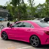 Directo de Fábrica Mascota Cristal Rosa Alto Brillo Color Cambiante para Coche Película Modificada Película de Envoltura para Coche