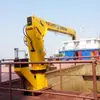 Venta Directa de Fábrica de Grúa Hidráulica Telescópica de Tonelaje para Barcos 8m Brazo Recto Puerto Muelle Cubierta Grúa Marina