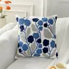 Cojín Bordado para Sofá de Sala de Estar Estilo Nórdico Ins, Almohada Pequeña Fresca para Habitación Modelo, Funda de Cojín para Respaldo de Cama