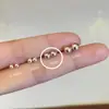 Brincos de Prata Esterlina S999 Tachinhas de Orelha Haste de Orelha para Mulheres Furos de Orelha Agulha Pequena de Osso da Orelha da Moda 2024 Joia de Orelha para Dormir