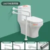 Pasamanos en forma de U para pasillo de ancianos, baño, inodoro, barrera para inodoro, sin barreras, para discapacitados, mango antideslizante, barandilla de acero inoxidable