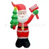 TEMU Cross Border Christmas Air Mold LED Luminoso Inflável Velho Homem Boneco de Neve Criativo Inflável Air Mold Produtos de Decoração de Feriado