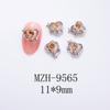 Joias para unhas em formato de coração amor Cruz estrela coração de pêssego Dia dos Namorados acessórios diy joias de liga de diamante joias de diamante para unhas