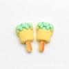 Accesorios de helado de resina de dibujos animados, pegamento para bricolaje, fundas para teléfono móvil, pegatinas para refrigerador, accesorios de comida y juegos, accesorios para el cabello y la cabeza para niños.