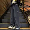 Pantalones de Esquí Impermeables con Forro de Terciopelo para Otoño e Invierno para Hombre, Marca de Moda, Pantalones Cargo Rectos Holgados para Exteriores, Pantalones Casuales Gruesos
