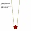 Nuevo Conjunto de Tres Piezas de Lujo de Nicho de Alta Gama, Collar, Pulsera y Pendientes de Acero de Titanio con Trébol de Cinco Hojas de Doble Cara para Mujer, Venta al por Mayor Transfronteriza