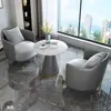 Juego de sofá individual y mesa de centro estilo lujo ligero para recepción comercial, oficina de ventas, mesas y sillas de negociación, sofá de recepción de oficina