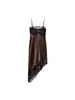 Comércio Exterior Transfronteiriço Vestuário Feminino Outono e Inverno 2025 Novo Vestuário Feminino Estilo Europeu e Americano Design Francês Vestido com Detalhes de Renda para Mulheres