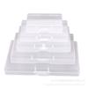 Portatarjetas de visita de plástico PP transparente rectangular, papel de arroz, cartas de juego, aparejos de pesca, accesorios para portatarjetas, caja de embalaje de plástico