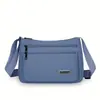 Nova bolsa transversal versátil transfronteiriça, design moderno com múltiplos compartimentos, adequada para o trabalho e o trajeto diário, resistente à água, leve e projetada para mulheres de meia-idade