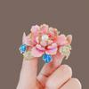 Broche de Flor de Peonía Guofeng para Mujer Estilo Antiguo Guofeng Flor de Perla Corsage Elegante Pin para Ropa Cheongsam Accesorios