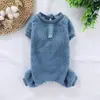 Ropa Cálida Gruesa de Doble Cara de Terciopelo para Mascotas, de Cuatro Patas, para Otoño e Invierno, Cachorro Perro Gato Teddy, sin Capucha para Tracción, Suministros