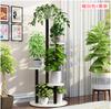 Estante para Flores de Rábano Verde Estante de Almacenamiento Multicapa para Interior Sala de Estar Dormitorio Balcón Hierro Estante para Macetas de Pie Producto Nuevo