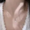 Colar de Diamante Moissanite Único Lágrimas de Sereia Mais Vendido do Xiaohongshu para Mulheres Prata de Lei S925 Acessório de Alta Qualidade Joia de Prata