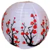 Set de Linternas Redondas de Papel Estilo Japonés de Flor de Cerezo y Flor de Ciruelo para Cumpleaños, Boda, Festival, Decoración de Habitación Infantil, Linternas de Papel Hechas a Mano