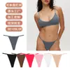 Tanga exclusiva personalizada para mulheres, com design de fio único, biquíni sexy e atraente para usar na praia
