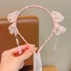 Faixa de cabelo infantil Faixa de cabelo Hanfu Flor Antiga Headwear Meninas Antiderrapante Headband Princesa Quebrado Hairpin Mulheres