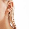 Pendientes de moda simples y modernos con forma de 8 para mujer, joyería europea, americana, japonesa y coreana C0099