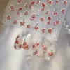 Adesivos de Unha Dourados Folha de Ouro Tendência Retro Adesivos de Unha Novo Estilo Chinês Peixe Dourado Flores Adesivos Materiais de Decoração Unhas Postiças