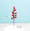 Frutas Vermelhas Artificiais Personalizadas para Decoração de Natal, Azevinho Vermelho Norte-Americano, Decoração de Casa de Ano Novo, Fruta da Fortuna Artificial