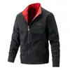 Comercio Exterior Transfronterizo Estilo Nuevo Chaqueta Reversible Lavable Casual de Negocios Primavera Ropa de Abrigo para Hombre Chaqueta con Cuello Alto Ropa de Abrigo