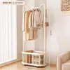 Cabide de Roupas de Chão Cabide de Roupas para Quarto Varanda de Casa Cabide Secador de Roupas Leve de Luxo Quarto de Estudante Cabide Simples de Armazenamento