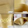 Longo fosco papel kraft saco auto-selante chá selagem saco de frutas secas auto-selante saco de embalagem kraft saco de papel atacado