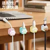 Pata de Gato Linda Organizador de Cables de Escritorio Cable de Datos Absorción Magnética Organizador Clip Hebilla para Cable de Carga de Teléfono Móvil Gestión Magnética de Cables
