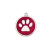 Colgante para Collar de Identificación Redondo con Forma de Garra de 30 mm de Diámetro, Aleación de Zinc para Mascotas Anti-Pérdida, Grabado Láser Disponible, en Stock