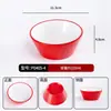 Juego de vajilla de melamina para restaurantes de comida rápida y comedores de arroz con pata de cerdo, que incluye tazones para arroz, tazones para sopa, tazones pequeños, cucharas para sopa, tazones para fideos y palillos
