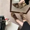 Zapatos de Entrenamiento Moral con Estampado de Leopardo en Piel de Vaca, Punta Redonda, Tacón Bajo, para Mujer, Novedad Principios de Otoño 2025, Versátiles, Cómodos, Ligeros, Casuales, Zapatos Forrest Gump