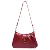 Bolsa de Axila de Suministro del Fabricante para Mujer 2025 Nueva Moda Retro Francés Bolso de Media Luna Estilo Extranjero Bolso de Hombro Único Cruzado