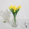 Fabricante Punto Simulación Tulipán Flor Artificial Sala de Estar Dormitorio Decoración Adorno Floral Al por Mayor Tulipán de Simulación