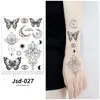 Tatuaje Temporal Negro Único Chino Transfronterizo de Amazon Pegatina Facial Personalizada Pegatina para Brazo Tatuaje Avanzado para Clavícula