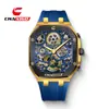 Reloj Impermeable para Hombre Chaxigo con Correa de Silicona, Versátil y de Moda, Reloj de Cuarzo para Negocios con un Diseño Elegante 6918