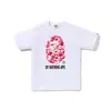 Comercio exterior mayorista transfronterizo estilo japonés moderno estampado de camuflaje cabeza de tiburón cabeza de tigre mono bloques de color luminoso para pareja camiseta holgada morada