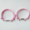 Par de Pulseiras de Casal em Liga de Amor, trançadas à mão, para amantes, determinação, joias de mão transfronteiriças, atacado