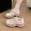 Tênis Dad Shoes Estudante Nicho Estilo Coreano para Mulheres Verão 2025 Tênis de Corrida Estudante Combinação de Cores Montanhismo Casual Calçados Atacado