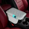 Almofada de Caixa de Apoio de Braço Multifuncional Rosa para Carro, Almofada de Cotovelo Central, Almofada Elevatória, Bolsa de Armazenamento para Celular
